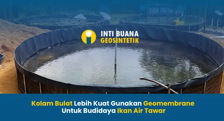 Kolam Bulat Lebih Kuat Gunakan Geomembrane Untuk Budidaya Ikan Air Tawar | PT. Inti Buana Geosintetik