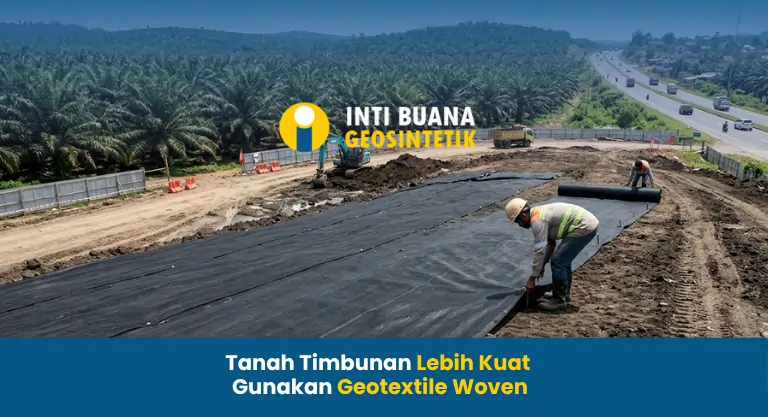 Tanah Timbunan Lebih Kuat Gunakan Geotextile Woven